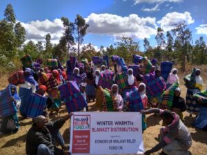 Winter Warmth Blankets Distribution by MAlawi Relief Fund UK 2020