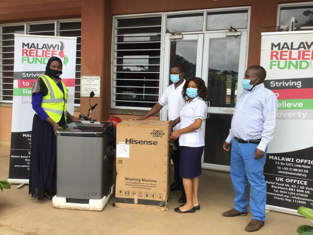Malawi Relief Fund UK donates washing machine to Chiradzulu Hospital